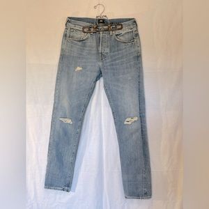 Edwin Japanese jeans. ED 80 slim tapered. 31x32 EUC